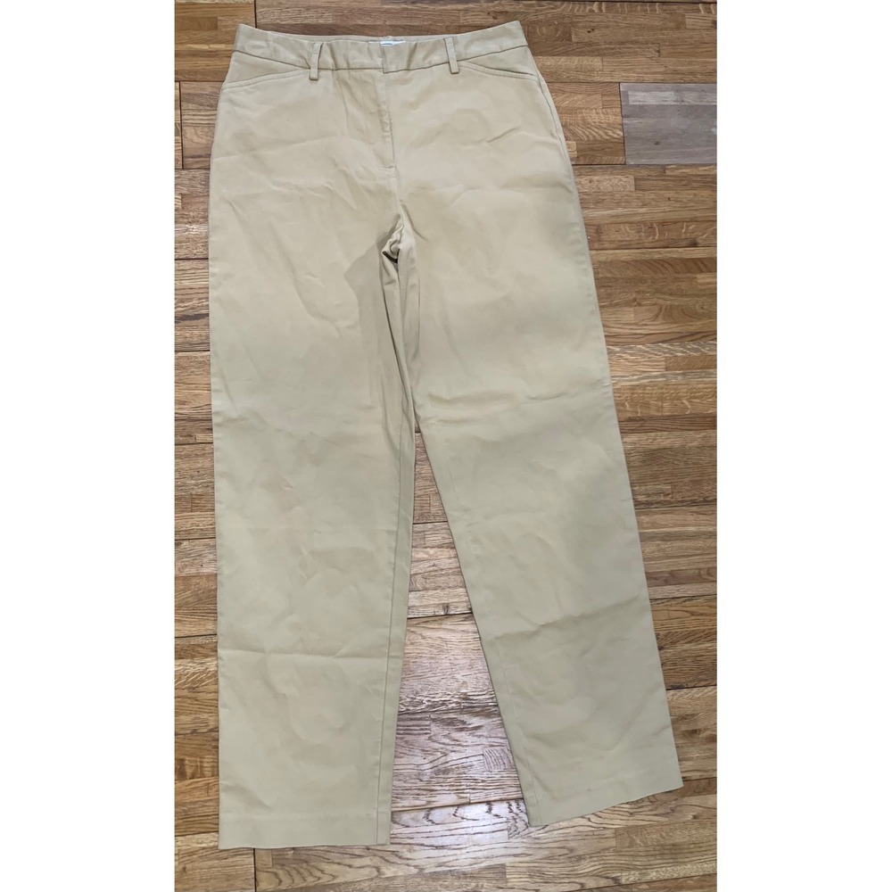 2 pair Talbots Stretch Workwear Straight Pants Chino Preppy Business Casual-8
